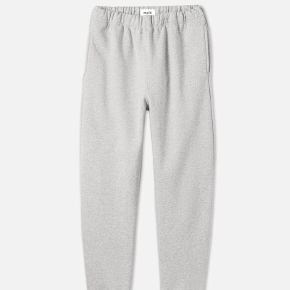 MATE the Label - Organic Fleece Relaxed Pocket Sweatpant In Heather Gray - Picture 5 of 10